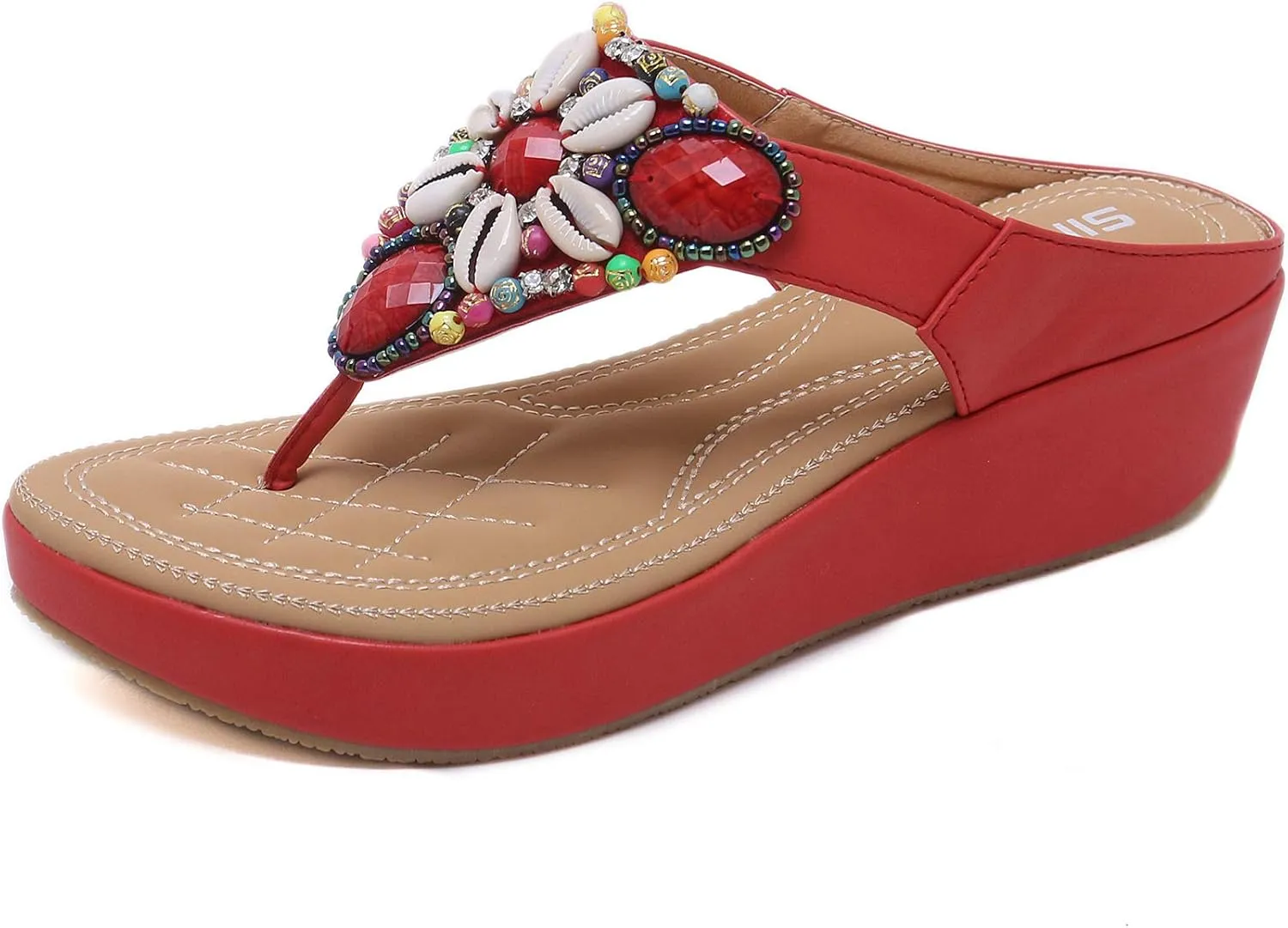 DKCHENH Summer flip flops, fashionable sandals, women's flat summer sandals for vacation and seaside wear.