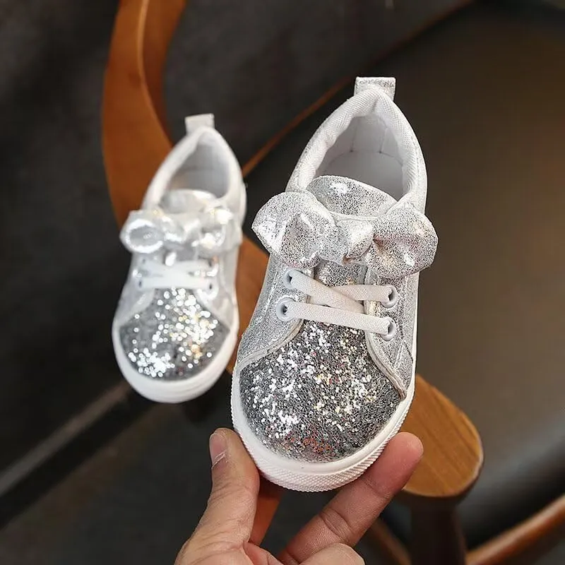 Kids Girl Fashion Lovely Bowknot Casual Sneakers for Outdoor Running Walking Travel School