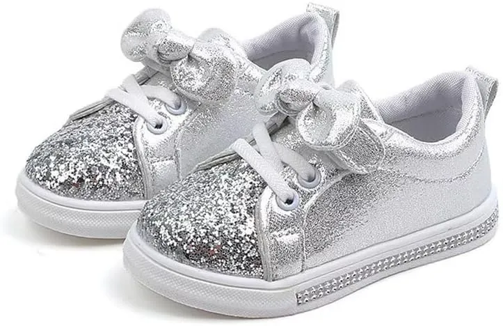 Kids Girl Fashion Lovely Bowknot Casual Sneakers for Outdoor Running Walking Travel School