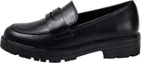 Kids Loafers Slip On Round Toe Uniform Dress Church School Casual Girls Shoes Krystal-2