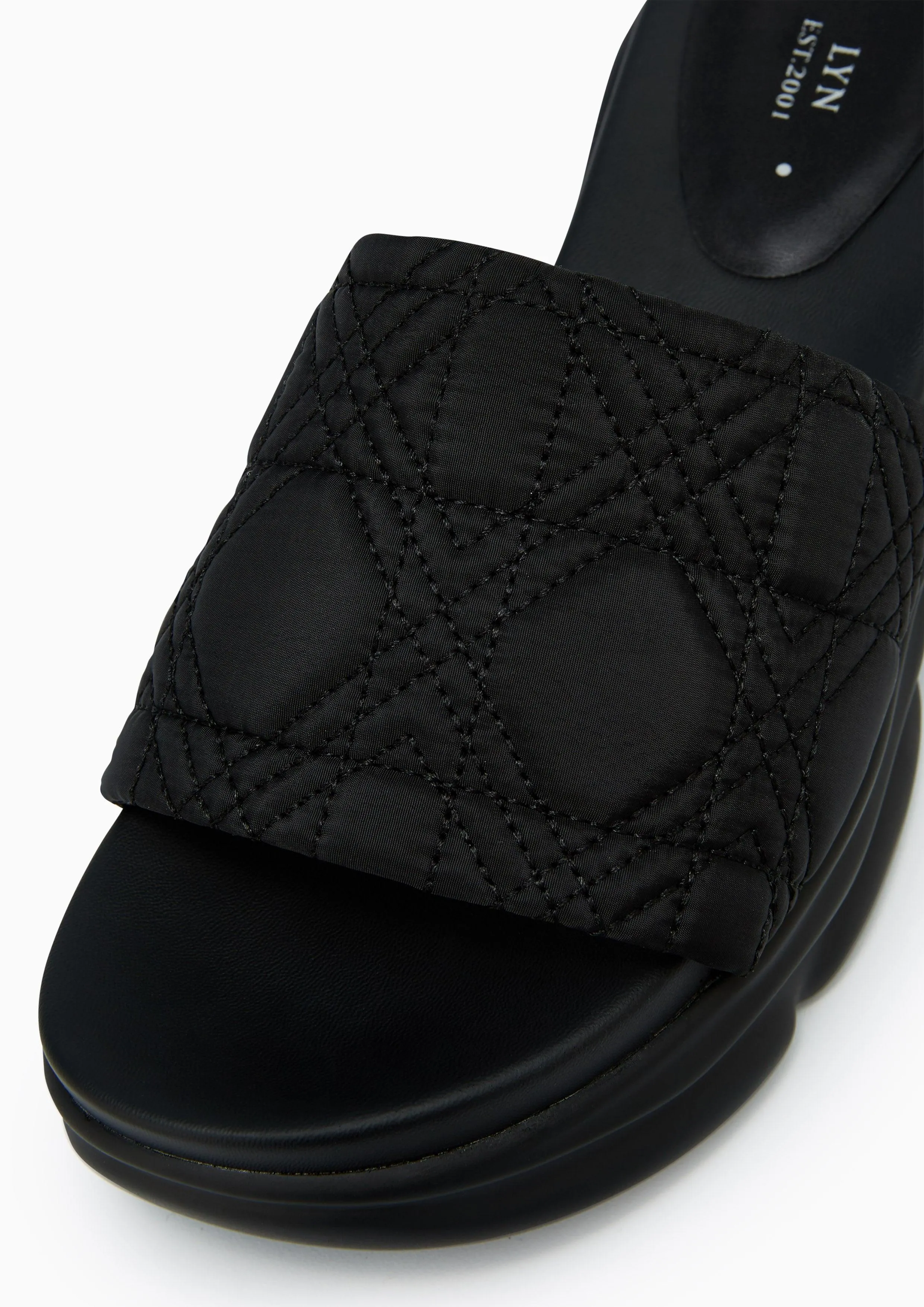 Macaroon Platform Sandals Black