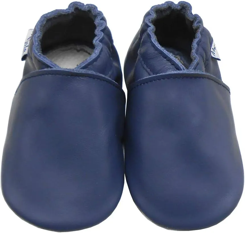 Mejale Baby Leather Shoes Infant Toddler Soft Sole Moccasins Shoes Boys Girls Pre-Walkers