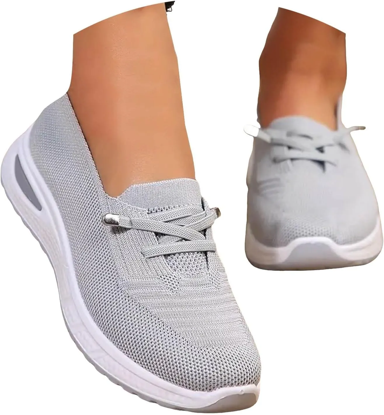 Orthopedic Shoes for Women, Womens Slip On Walking Sneakers Breathable Tennis Shoes Comfortable Mesh Non-Slip Shoes