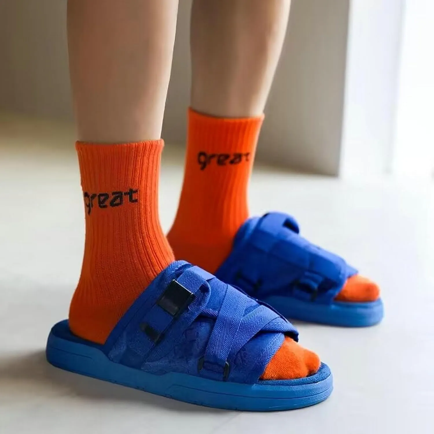 SywzX&xfybz Couple Casual Slippers Summer Fashionable Thick Soled Beach Sandals